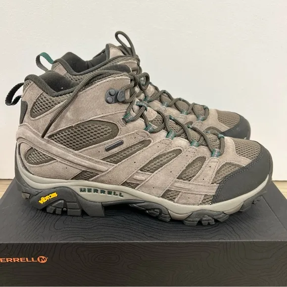 Merrell Moab 2 Mid Boulder Waterproof Hiking Shoes J033323W Men's Size 13W NIB