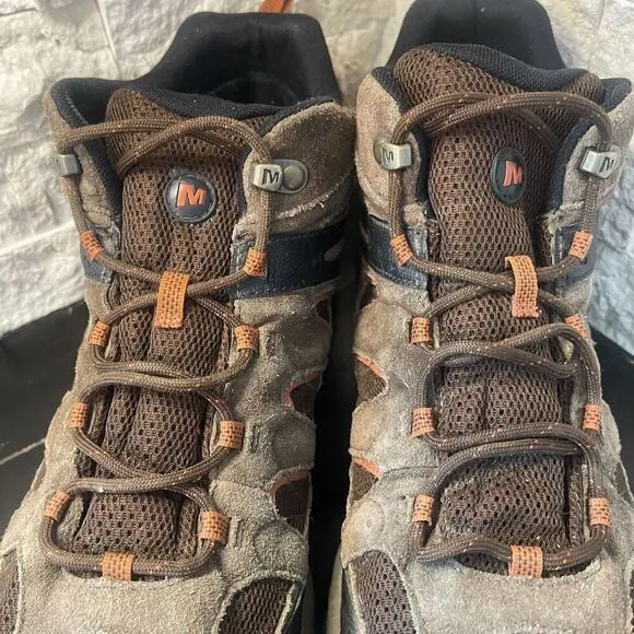 Merrell Shoes Mens Sz 13 Outmost Mid Vent Hiking Suede Lace Up Boots J09519