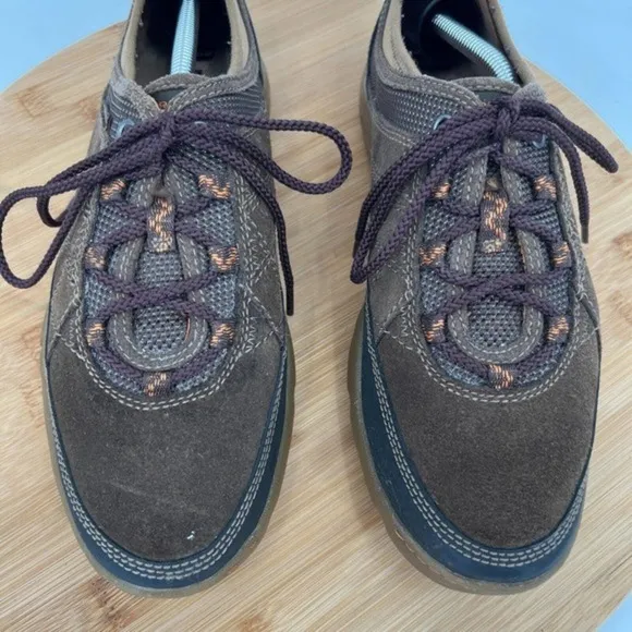 Merrell Shoes Womens 7 Brown Suede Mimosa Glee Mocha Hiking Trail Low Sneakers