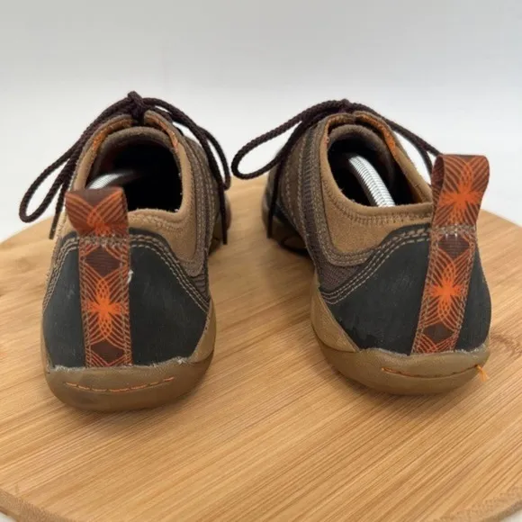 Merrell Shoes Womens 7 Brown Suede Mimosa Glee Mocha Hiking Trail Low Sneakers