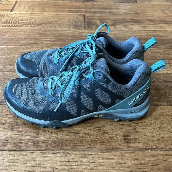 Merrell Siren 3 Vent Hiking Shoes Outdoor Active Sneakers Blue Smoke Women 7.5