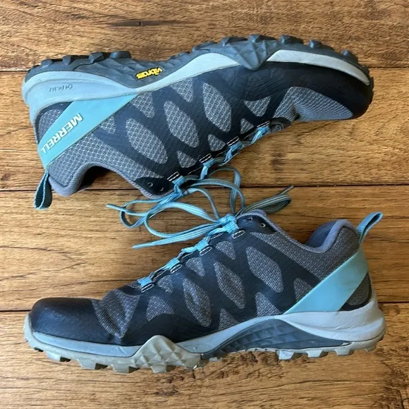 Merrell Siren 3 Vent Hiking Shoes Outdoor Active Sneakers Blue Smoke Women 7.5