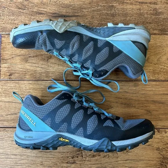 Merrell Siren 3 Vent Hiking Shoes Outdoor Active Sneakers Blue Smoke Women 7.5