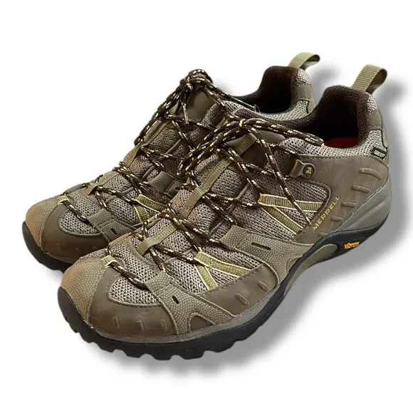 Merrell Siren Hiking Shoes Women’s Size 10 Gore-Tex XCR/Brindle/Vibram Brown