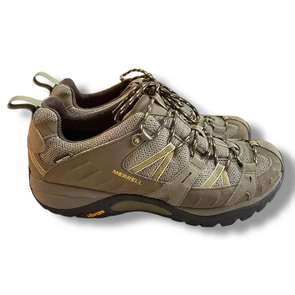 Merrell Siren Hiking Shoes Women’s Size 10 Gore-Tex XCR/Brindle/Vibram Brown