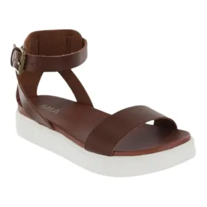 Mia Kids Little Ellen Brown Flatform Sandals | US 13