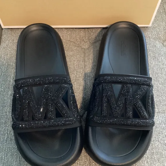 Michael Kors MICHAEL MMK Splash Slide Sandals, size 8