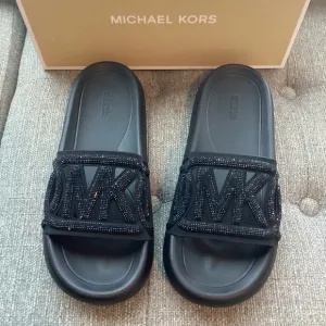 Michael Kors MICHAEL MMK Splash Slide Sandals, size 9