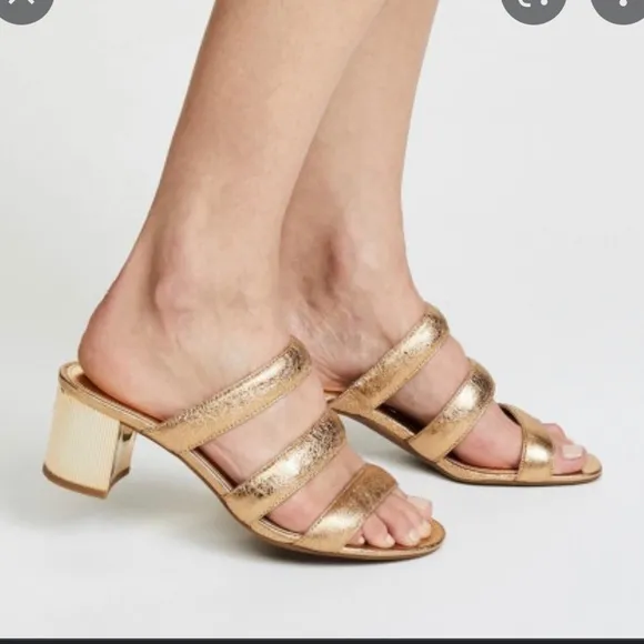 MICHAEL KORS PALOMA FLEX MULE BLACK LEATHERS SANDALS SIZE: 9:5