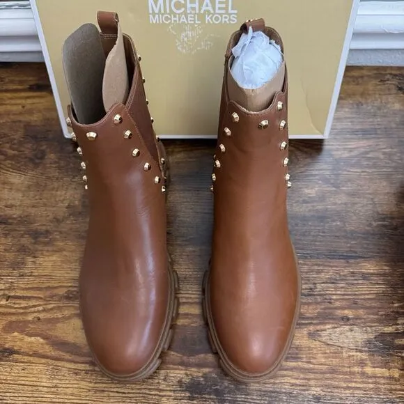 Michael Kors Ridley Astor Stud Leather Boot-Size 7.5 NIB