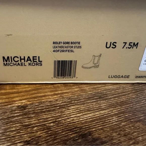 Michael Kors Ridley Astor Stud Leather Boot-Size 7.5 NIB