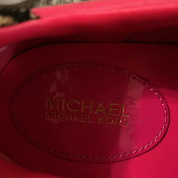 Michael Kors Stylish White and Pink Women's Sneakers