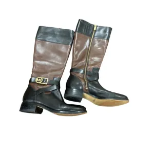Michael Kors women’s black brown vintage boots size 5.5 M SKU 3699