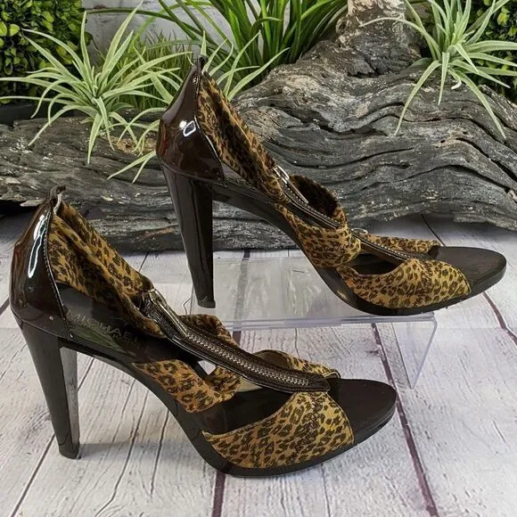 Michael Kors &quot;Berkley&quot; T-Strap Sandals Heels