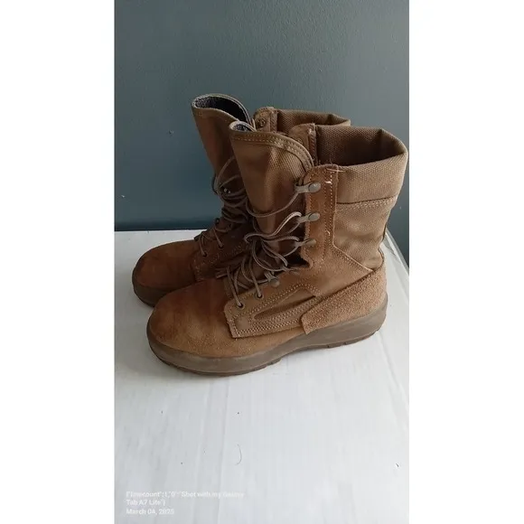 Military Style Boots Combat Tactical Work Hiking Suede Leather