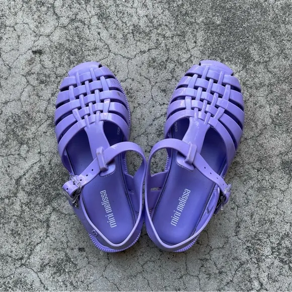 Mini Melissa Lilac Possession Jelly Sandal Size 12 Big Girl sandals summer beach