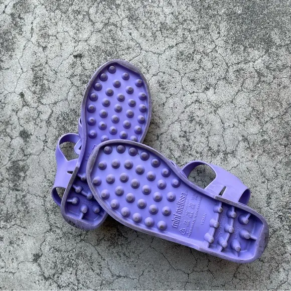 Mini Melissa Lilac Possession Jelly Sandal Size 12 Big Girl sandals summer beach