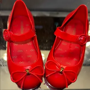 Mini melissa Red Kids Shoes with Bow