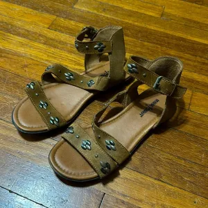 Minnetonka Women’s Embellished Leather Gladiator Sandals, Sz 9