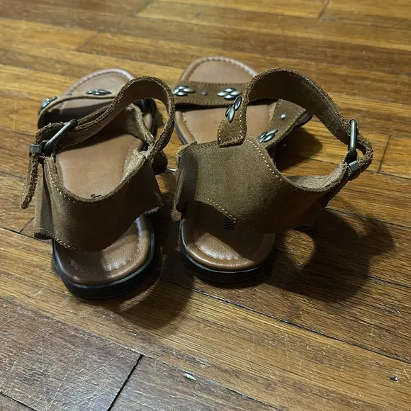Minnetonka Women’s Embellished Leather Gladiator Sandals, Sz 9