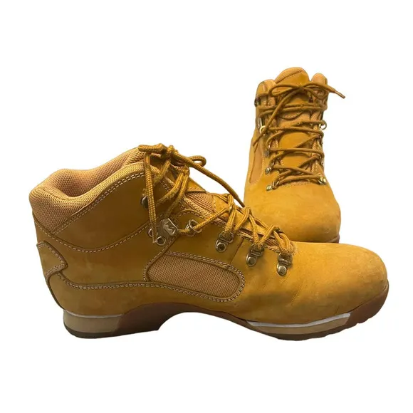 Mountain Gear Boots Men's Size 13 Beige MG567311B Leather And Fabric Work Hiking