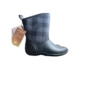 Muck Boot Company Women's Muckster II Mid Waterproof Boot Navy Plaid Size 8