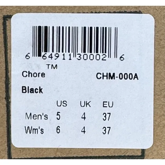 Muck Chore Classic CHM-000A Unisex Adult Black Mid Calf Work Boots Size M5 W6