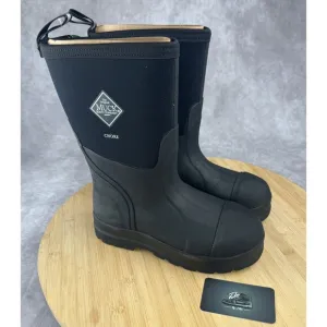 Muck Chore Classic CHM-000A Unisex Adult Black Mid Calf Work Boots Size M5 W6
