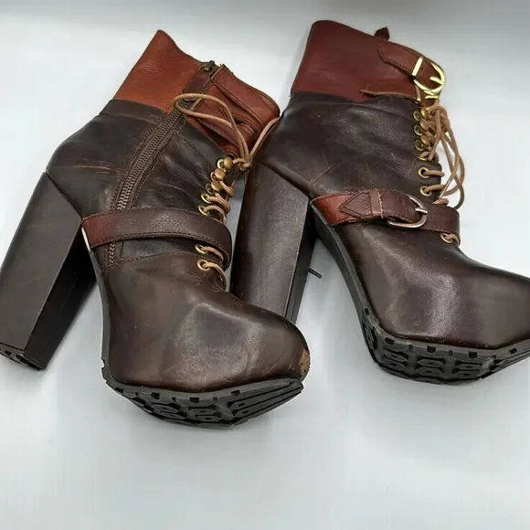 Multi-Buckled Miista ‘Andee’ Platform Boots SZ 37 US 7