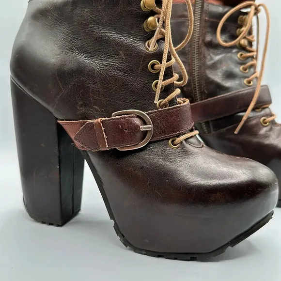 Multi-Buckled Miista ‘Andee’ Platform Boots SZ 37 US 7