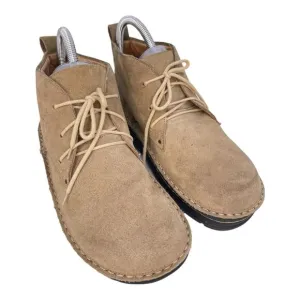 NAOT Pilot 41 Men US 8-8.5 USChukka Brown Suede Lace Up Ankle Boots X