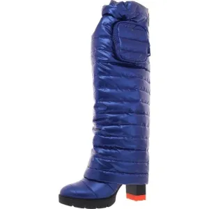 Naturalizer Womens Crosswalk Blue Zipper Patent Ankle Boots New