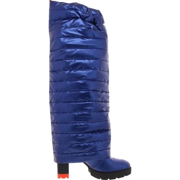 Naturalizer Womens Crosswalk Blue Zipper Patent Ankle Boots New