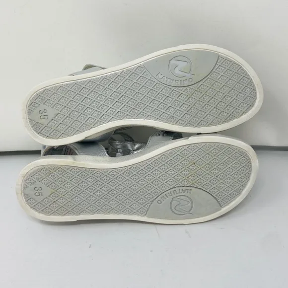 NATURINO**Silver Gladiator Sandals**US 3.5 $105
