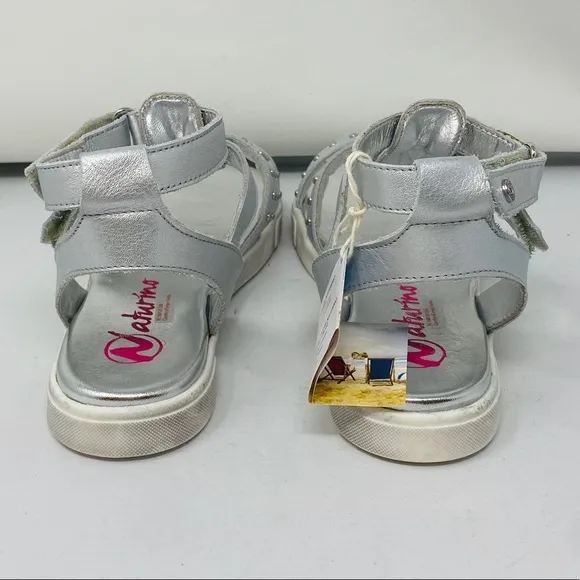 NATURINO**Silver Gladiator Sandals**US 3.5 $105