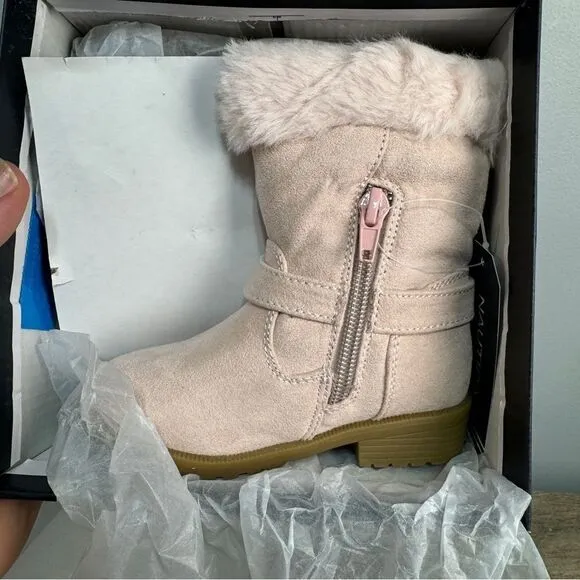 NAUTICA Girls Warm Boots-Cold Weather Fashion  With Sherpa Fur Size 6 # B-33