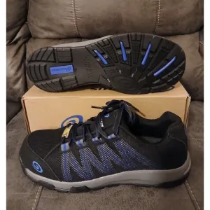 Nautilus Mens Black Accelerator Carbon Toe Work Shoes Size 9.5 Wide EE- NEW #828