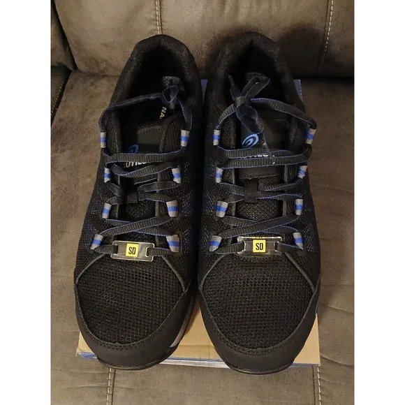 Nautilus Mens Black Accelerator Carbon Toe Work Shoes Size 9.5 Wide EE- NEW #828