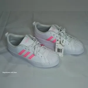 New Adidas Streetcheck Shoes / Skate White &amp; Pink GZ1948 MENS sz 7