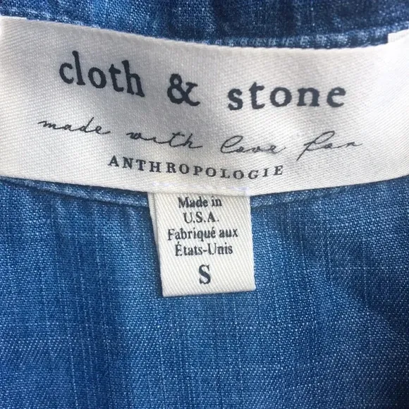 NEW‎ Anthropologie cloth &amp; stone chambray midi