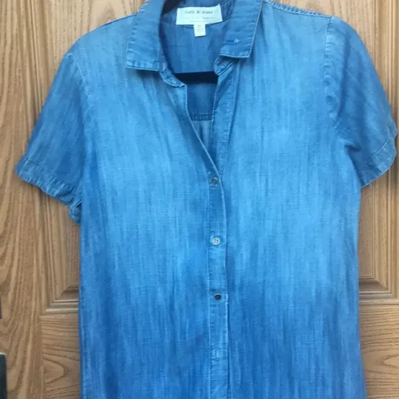 NEW‎ Anthropologie cloth &amp; stone chambray midi