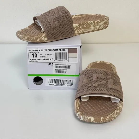 New! APL Women BL Techloom Slide Sandals, Size 10