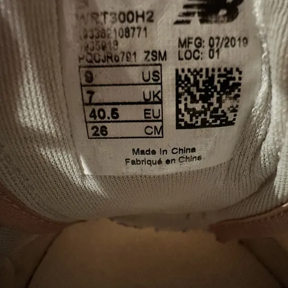 New Balance 300 Pink and White Shoes