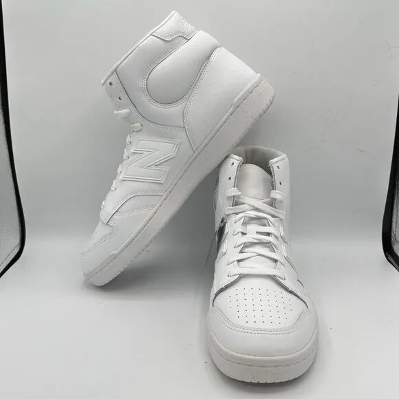 New Balance 480 Triple White BB480COC Hi top Sneaker skate Shoes Mens 9 D