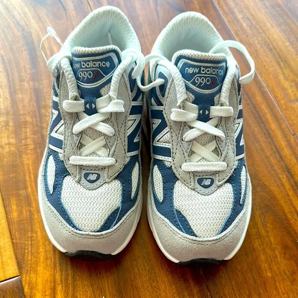 New Balance Kids' 990 Sneakers - Blue and Gray