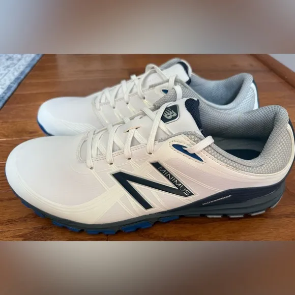 New Balance Minimus White and Blue golf Sneakers NBG1005 size 13