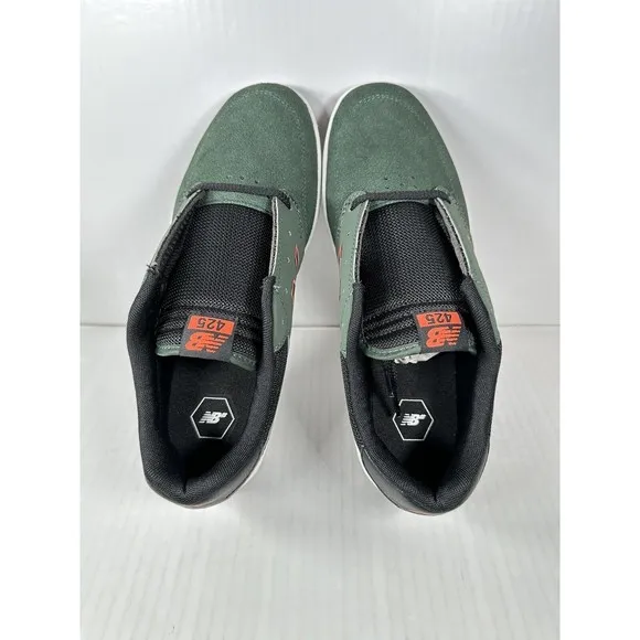 New Balance Numeric 425 Men's Forest Green Orange Low Skate Shoes Size 9.5 NEW