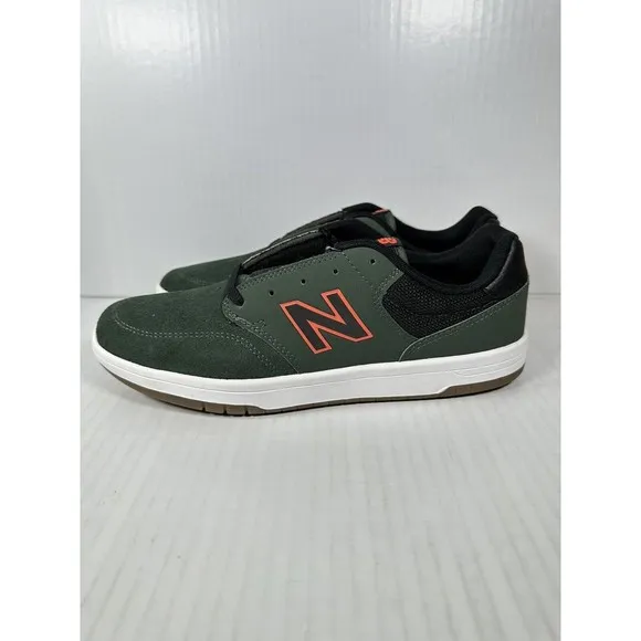 New Balance Numeric 425 Men's Forest Green Orange Low Skate Shoes Size 9.5 NEW