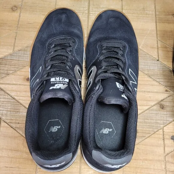 New Balance Westgate Numeric 913 Men's Black GuM Skate Shoes Size 10