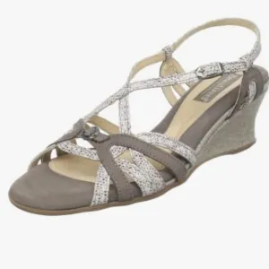 New BeautiFeel Aster leather sandals strappy taupe sz 42 11 11.5